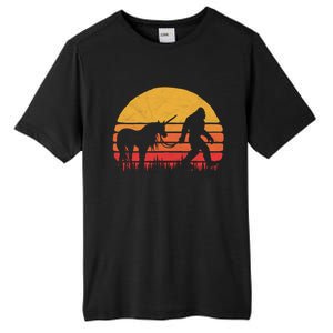 Funny Bigfoot / Sasquatch And Unicorn Cool Gift Believe! Tall Fusion ChromaSoft Performance T-Shirt