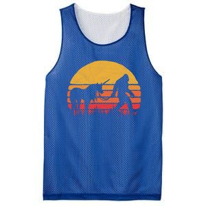 Funny Bigfoot / Sasquatch And Unicorn Cool Gift Believe! Mesh Reversible Basketball Jersey Tank