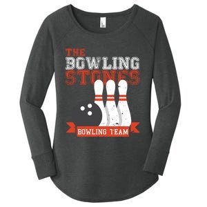 Funny Bowling Stones - Bowl Sports Team Women's Perfect Tri Tunic Long Sleeve Shirt