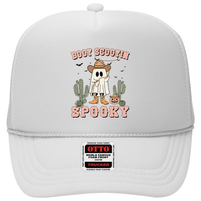 Funny Boot Scootin Spooky Cowboy Ghost Halloween Trucker Hat