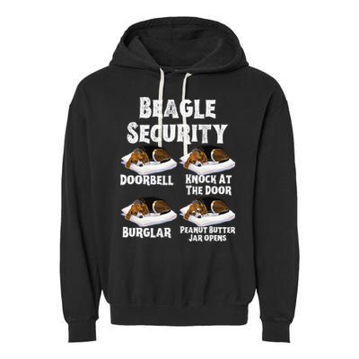 Funny Beagle Security Dog Lover animal Garment-Dyed Fleece Hoodie