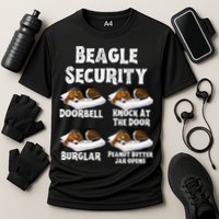 Funny Beagle Security Dog Lover animal Cooling Performance Crew T-Shirt