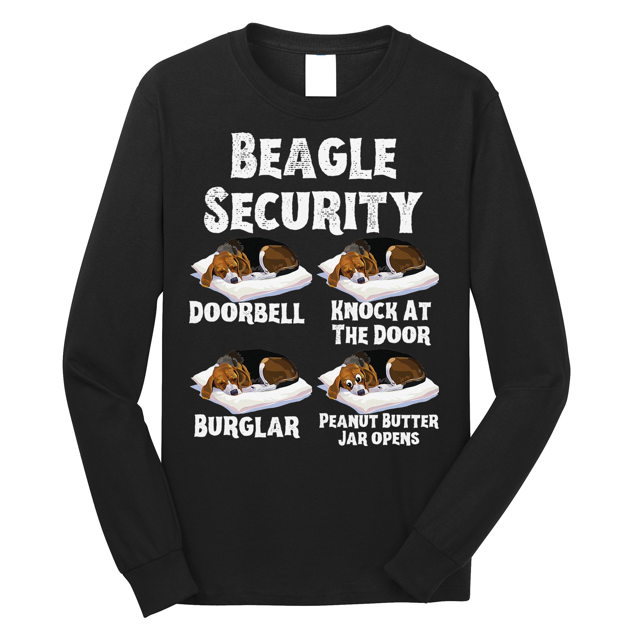 Funny Beagle Security Dog Lover animal Long Sleeve Shirt