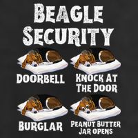 Funny Beagle Security Dog Lover animal 11oz C Handle Ceramic Mug