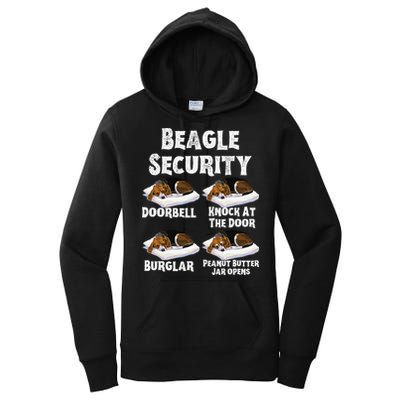 Funny Beagle Security Dog Lover animal Women's Pullover Hoodie