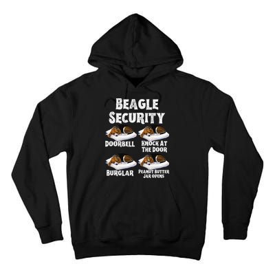 Funny Beagle Security Dog Lover animal Tall Hoodie