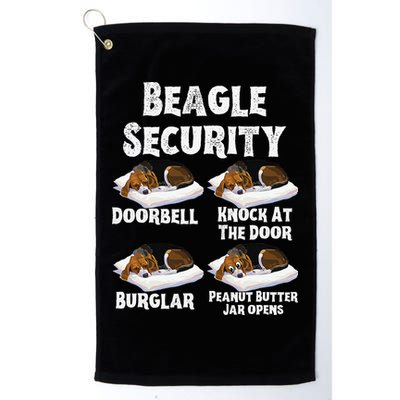 Funny Beagle Security Dog Lover animal Golf Towel
