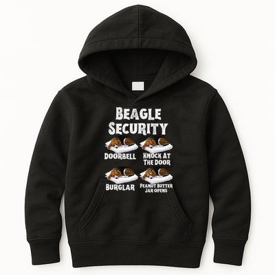 Funny Beagle Security Dog Lover animal Kids Hoodie