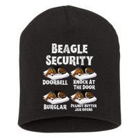 Funny Beagle Security Dog Lover animal Short Acrylic Beanie