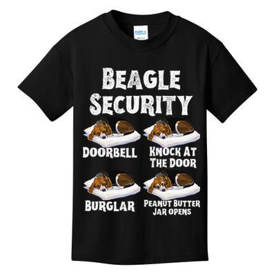 Funny Beagle Security Dog Lover animal Kids T-Shirt