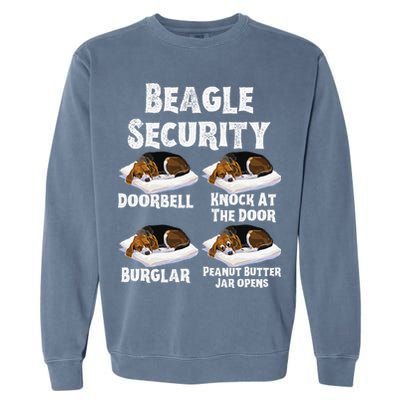 Funny Beagle Security Dog Lover animal Garment-Dyed Sweatshirt