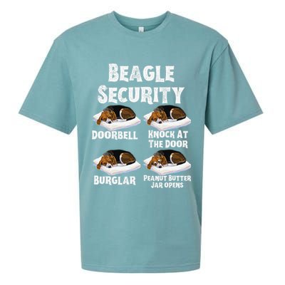 Funny Beagle Security Dog Lover animal Sueded Cloud Jersey T-Shirt