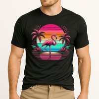 Flamingo Beach Summer Vibes Palm Tree Tropical Summer Performance Shirt