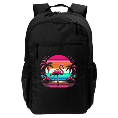 Flamingo Beach Summer Vibes Palm Tree Tropical Summer Backpack