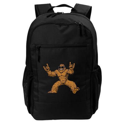 Funny Bigfoot Sasquatch Graphic Rock On Daily Commute Backpack