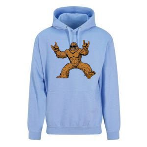 Funny Bigfoot Sasquatch Graphic Rock On Unisex Surf Hoodie