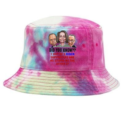 Funny Biden Supporters Are Stupid Anti Biden Democrats Gift Tie-Dyed Bucket Hat