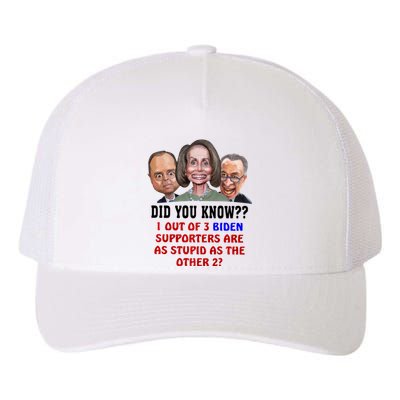 Funny Biden Supporters Are Stupid Anti Biden Democrats Gift Yupoong Adult 5-Panel Trucker Hat