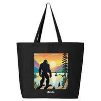 Funny Bigfoot Sasquatch Loch Ness Monster Bruh 25L Jumbo Tote