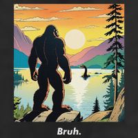Funny Bigfoot Sasquatch Loch Ness Monster Bruh 25L Jumbo Tote