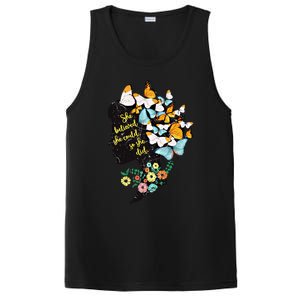 Floral Butterfly She Believed She Could So That She Did Gift PosiCharge Competitor Tank