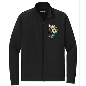 Floral Butterfly She Believed She Could So That She Did Gift Stretch Full-Zip Cadet Jacket