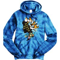 Floral Butterfly She Believed She Could So That She Did Gift Tie Dye Hoodie