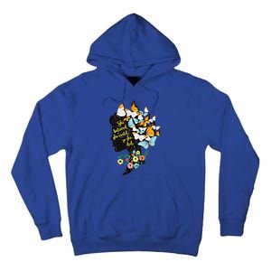 Floral Butterfly She Believed She Could So That She Did Gift Tall Hoodie