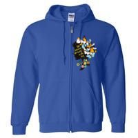 Floral Butterfly She Believed She Could So That She Did Gift Full Zip Hoodie