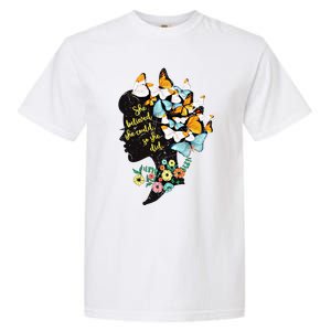 Floral Butterfly She Believed She Could So That She Did Gift Garment-Dyed Heavyweight T-Shirt