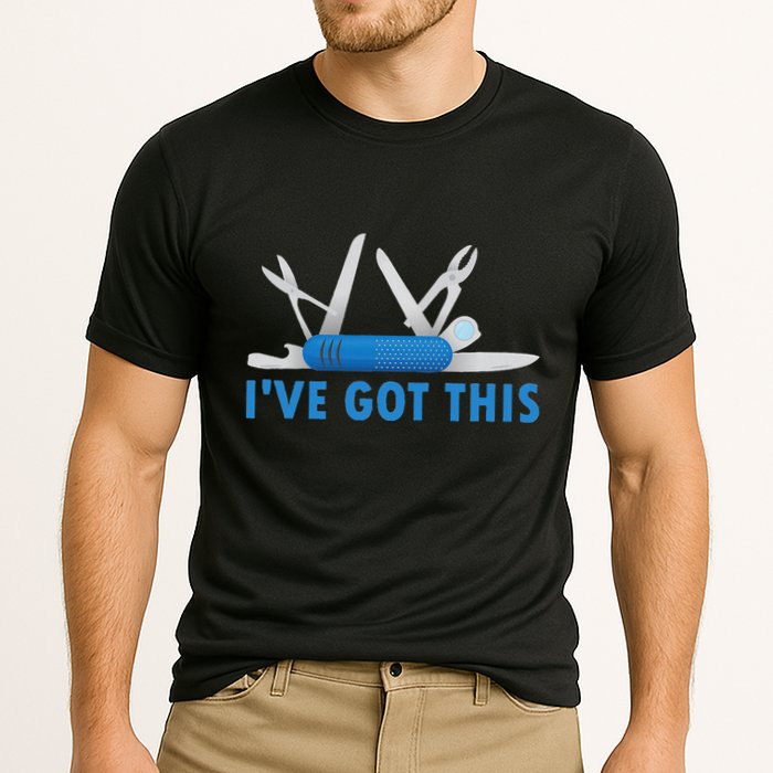 Funny Bladesmith Swiss I’Ve Got This Knife Day Cooling Performance Crew T-Shirt