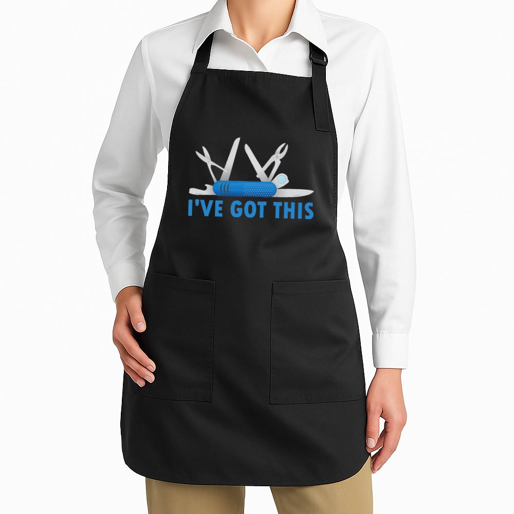Funny Bladesmith Swiss I’Ve Got This Knife Day Apron