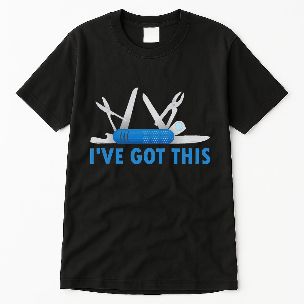Funny Bladesmith Swiss I’Ve Got This Knife Day Tall T-Shirt