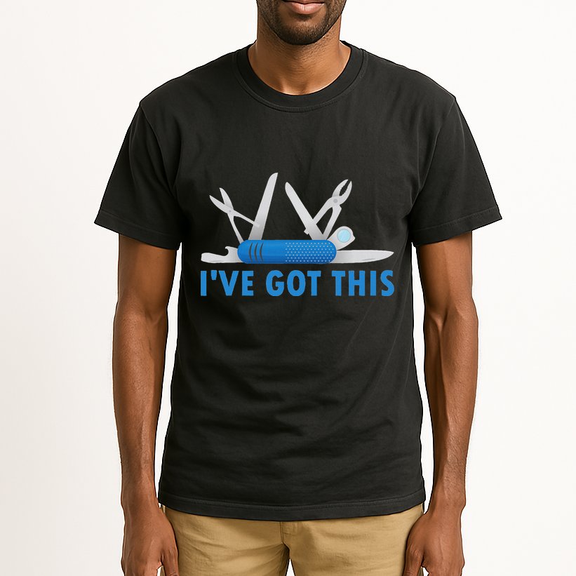 Funny Bladesmith Swiss I’Ve Got This Knife Day Tall T-Shirt