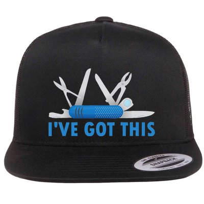 Funny Bladesmith Swiss I’Ve Got This Knife Day Flatbill Hat