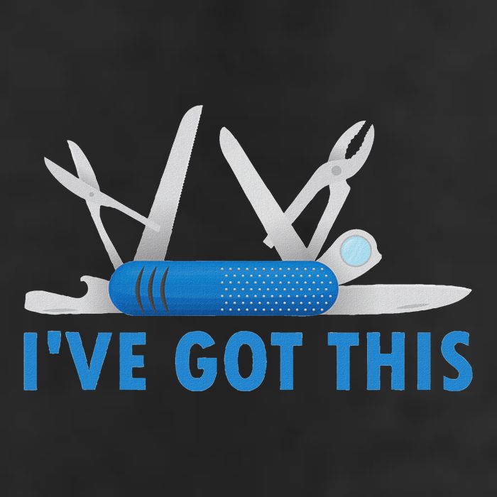 Funny Bladesmith Swiss I’Ve Got This Knife Day 25L Jumbo Tote