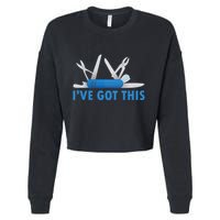 Funny Bladesmith Swiss I’Ve Got This Knife Day Cropped Pullover Crew