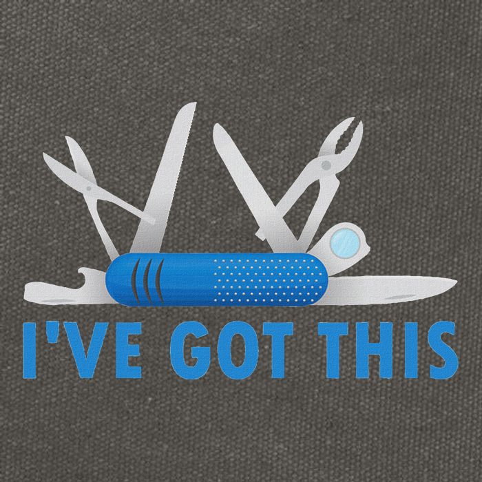 Funny Bladesmith Swiss I’Ve Got This Knife Day Cotton Canvas Backpack