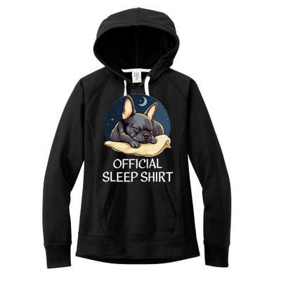 French Bulldog Sleep For Frenchie Lover Women's Fleece Hoodie