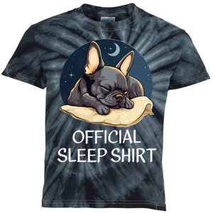 French Bulldog Sleep For Frenchie Lover Kids Tie-Dye T-Shirt