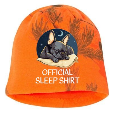 French Bulldog Sleep For Frenchie Lover Kati - Camo Knit Beanie