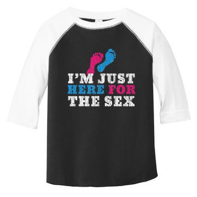 Funny Baby Shower IM Just Here For The Sex Toddler Fine Jersey T-Shirt