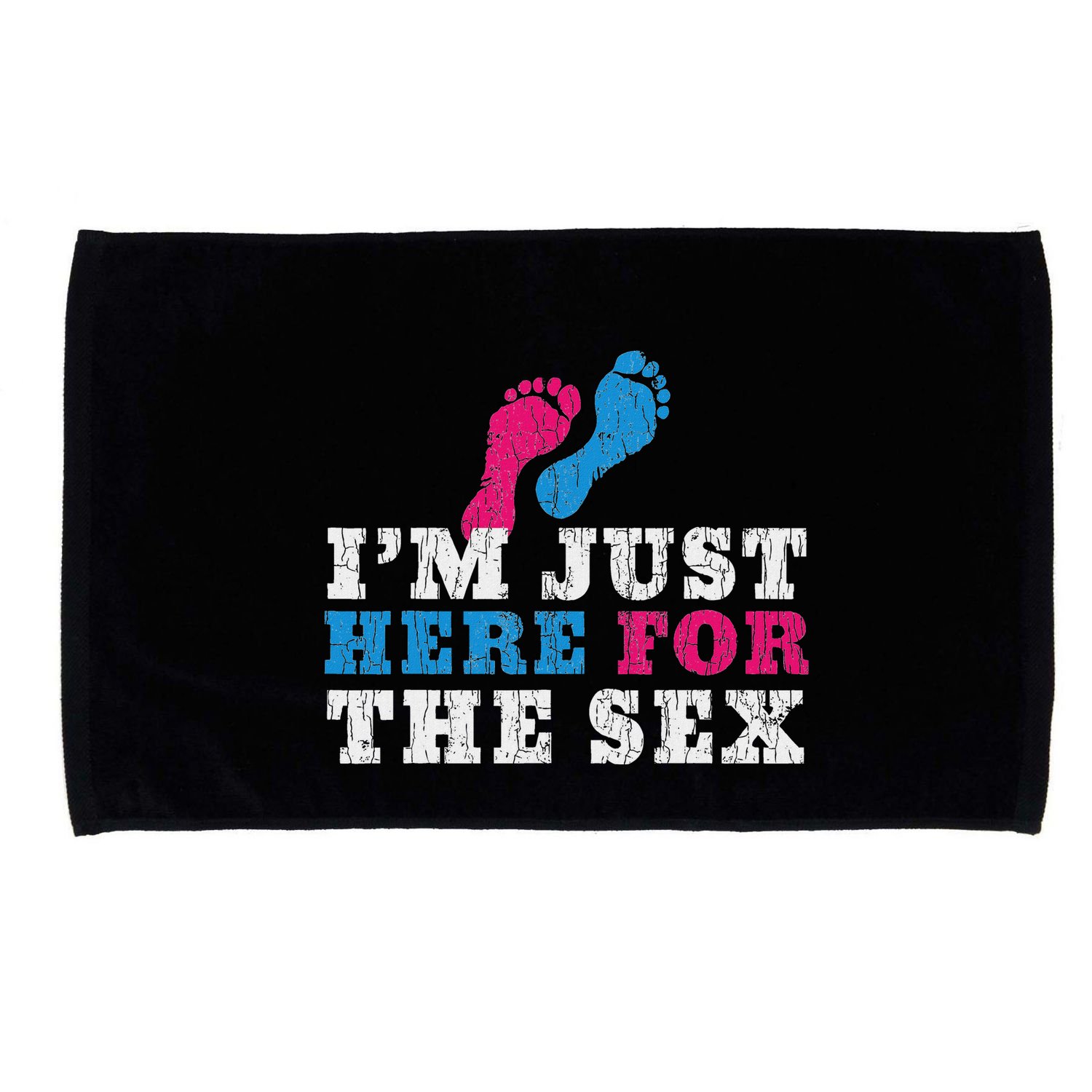 Funny Baby Shower IM Just Here For The Sex Microfiber Hand Towel
