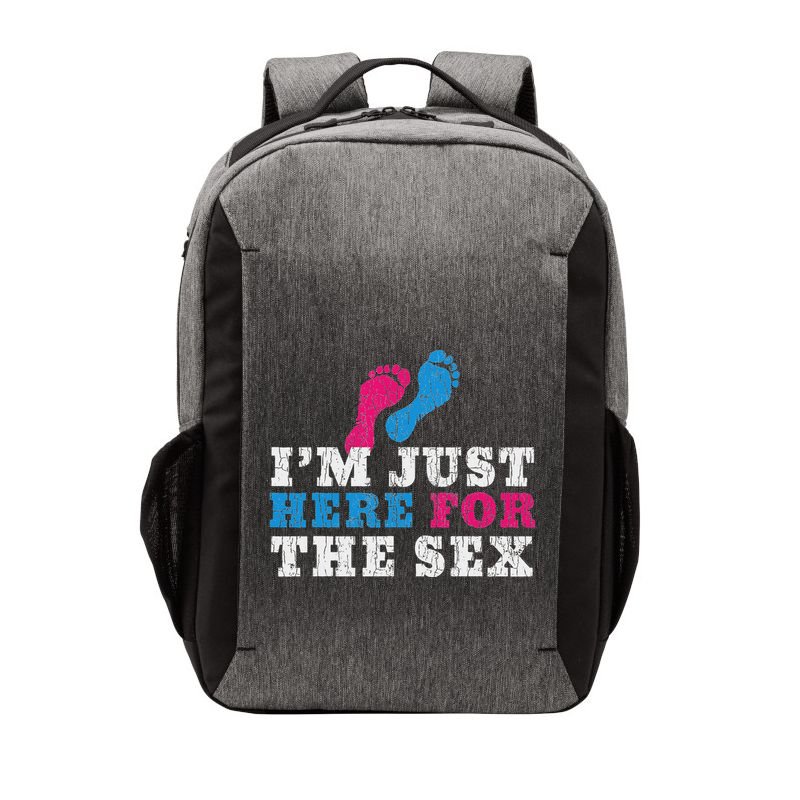 Funny Baby Shower IM Just Here For The Sex Vector Backpack