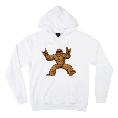 Funny Bigfoot Sasquatch Graphic Rock On Hoodie