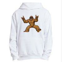 Funny Bigfoot Sasquatch Graphic Rock On Urban Pullover Hoodie