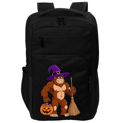 Funny Bigfoot Sasquatch Witch Halloween Costume Impact Tech Backpack