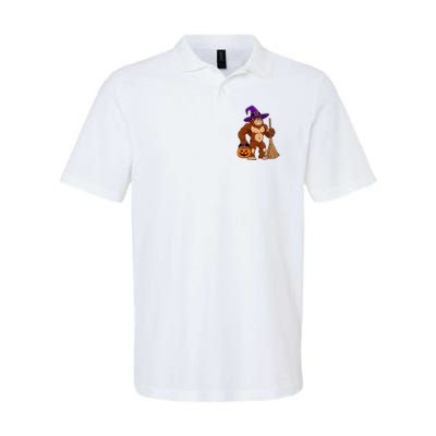 Funny Bigfoot Sasquatch Witch Halloween Costume Polo