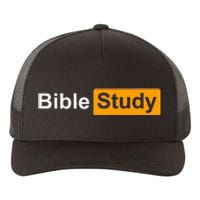 Funny Bible Study Hub Logo Sarcastic Adult Humor Yupoong Adult 5-Panel Trucker Hat