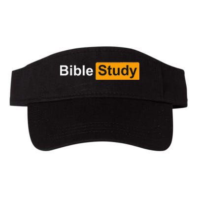 Funny Bible Study Hub Logo Sarcastic Adult Humor Valucap Bio-Washed Visor